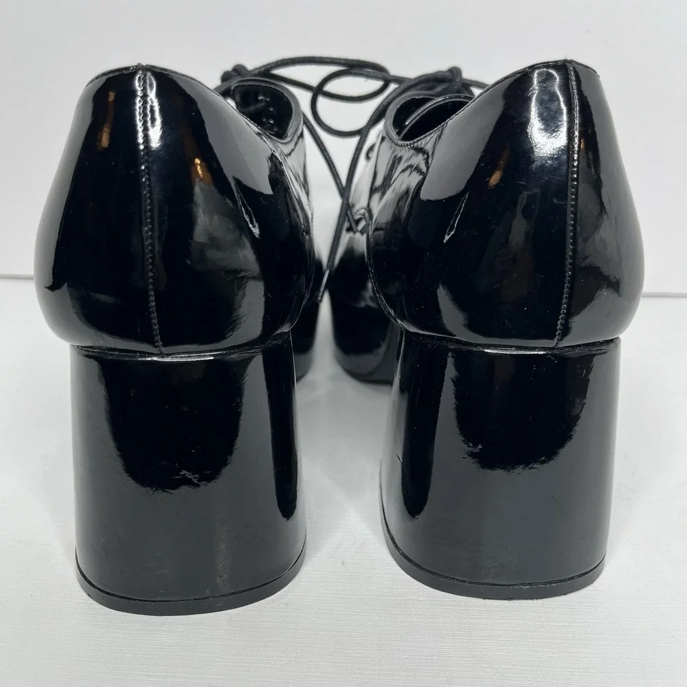 Ellie 1031 Disco Platform Men's Shoes Black Patent 3